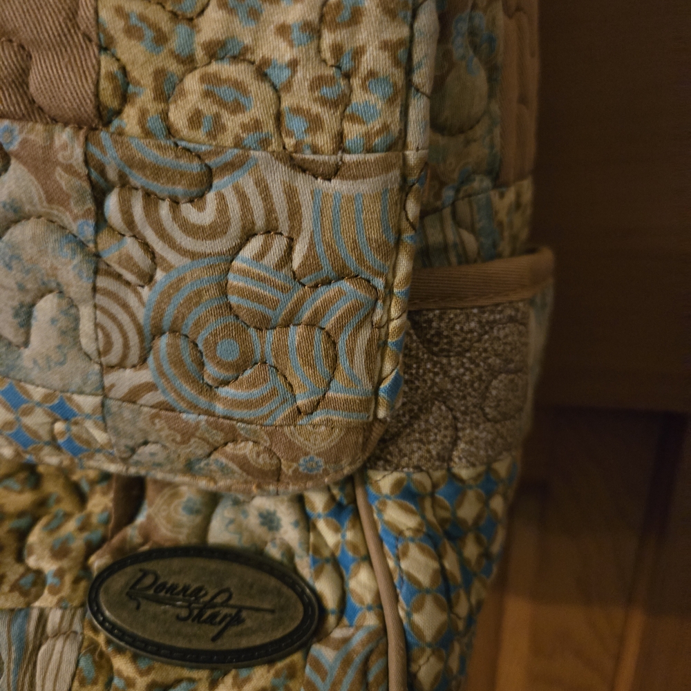 Donna Sharp Quilted Patchwork Crossbody Purse Mes… - image 3